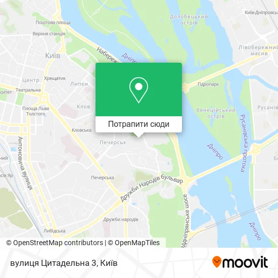 Карта вулиця Цитадельна 3