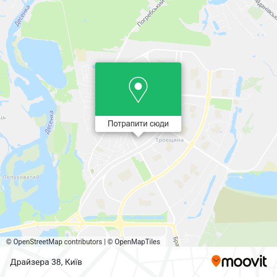 Карта Драйзера 38