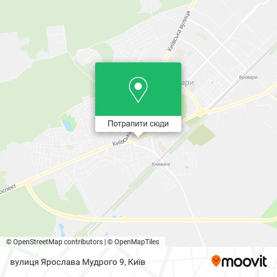 Карта вулиця Ярослава Мудрого 9