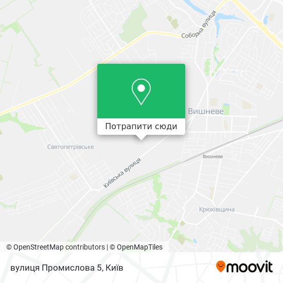 Карта вулиця Промислова 5