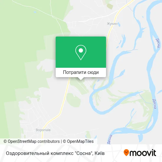 Карта Оздоровительный комплекс "Сосна"