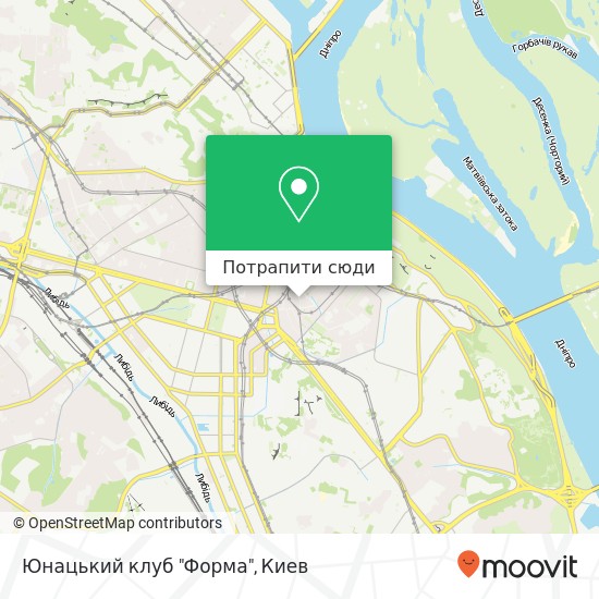 Карта Юнацький клуб "Форма"