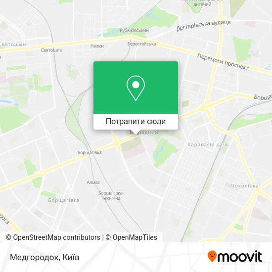 Карта Медгородок