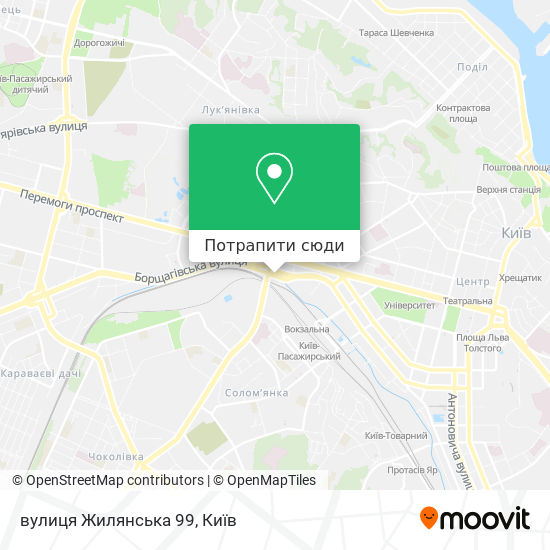 Карта вулиця Жилянська 99