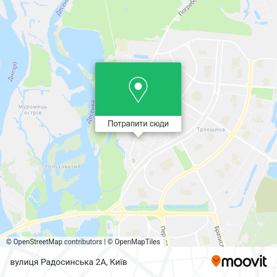 Карта вулиця Радосинська 2А