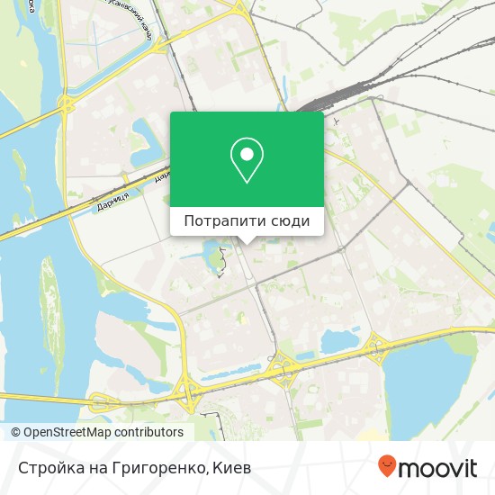 Карта Стройка на Григоренко