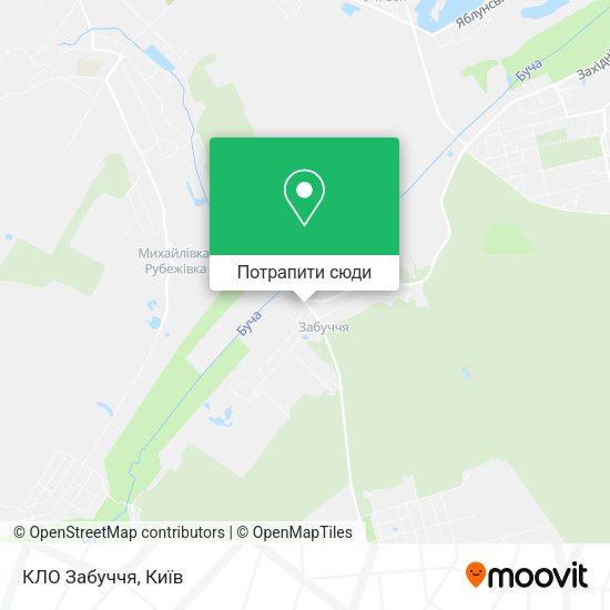 Карта КЛО Забуччя