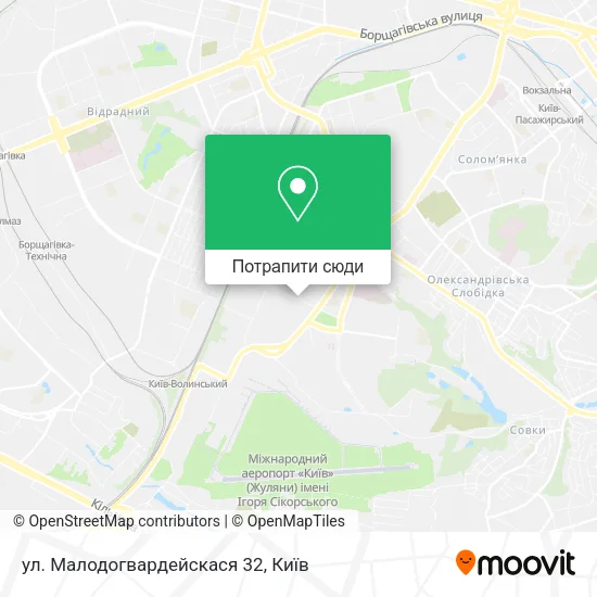 Карта ул. Малодогвардейскася 32