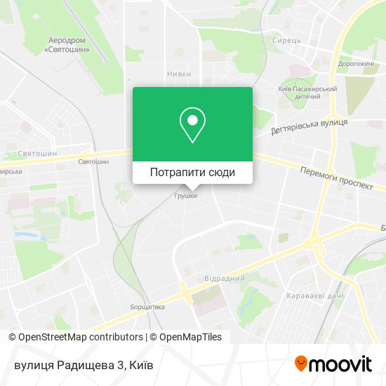 Карта вулиця Радищева 3