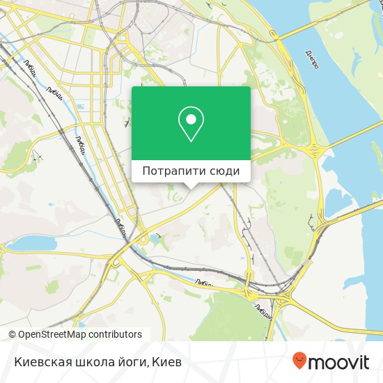 Карта Киевская школа йоги