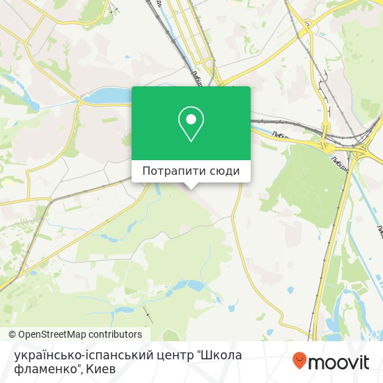 Карта українсько-іспанський центр "Школа фламенко"
