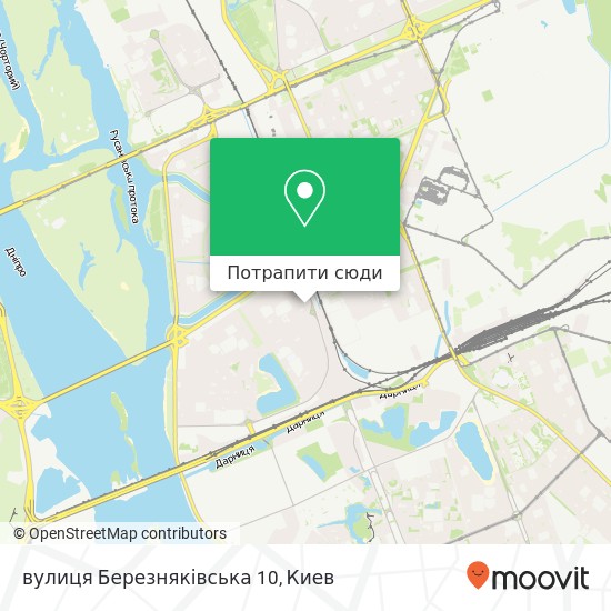 Карта вулиця Березняківська 10