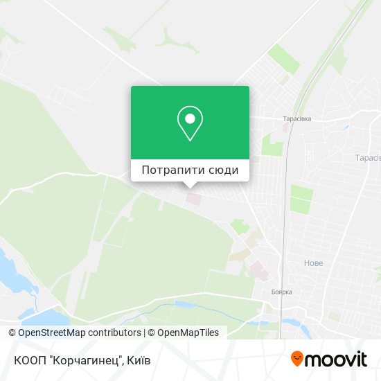 Карта КООП "Корчагинец"