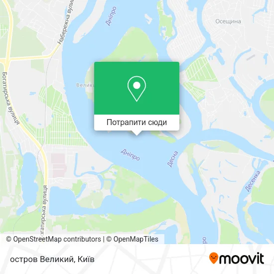 Карта остров Великий