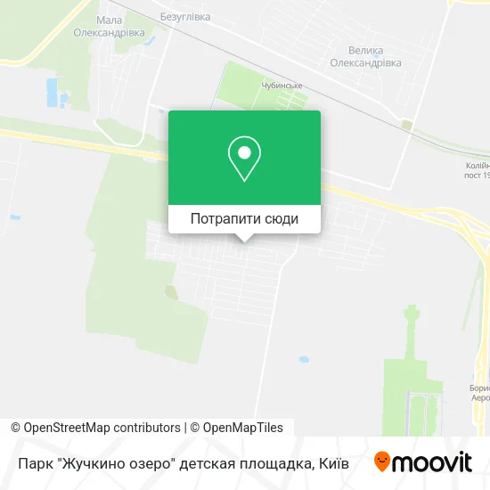 Карта Парк "Жучкино озеро" детская площадка