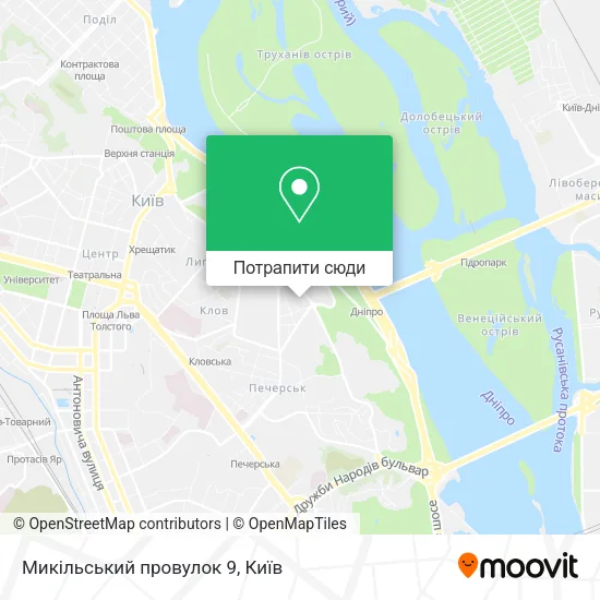 Карта Микільський провулок 9