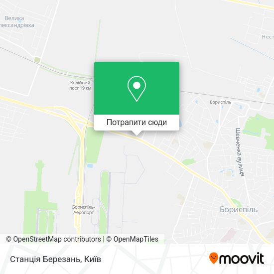Карта Станція Березань