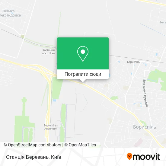 Карта Станція Березань