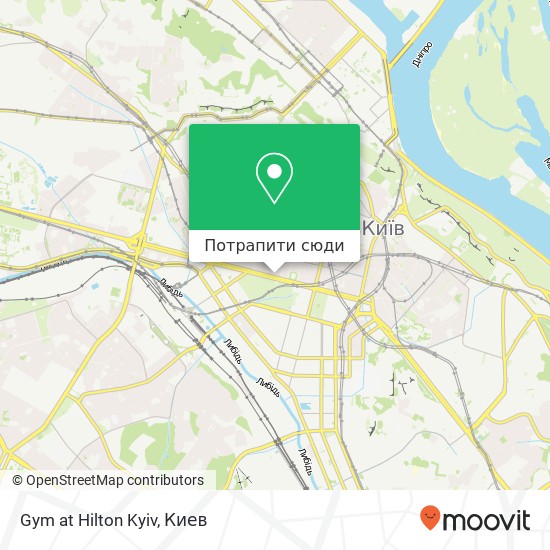 Карта Gym at Hilton Kyiv
