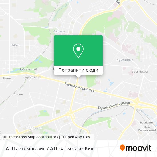Карта АТЛ автомагазин / ATL car service