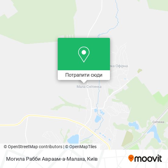 Карта Могила Рабби Авраам-а-Малаха