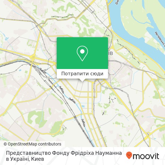 Карта Представництво Фонду Фрідріха Науманна в Україні