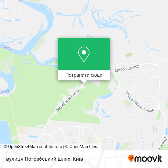 Карта вулиця Погребський шлях