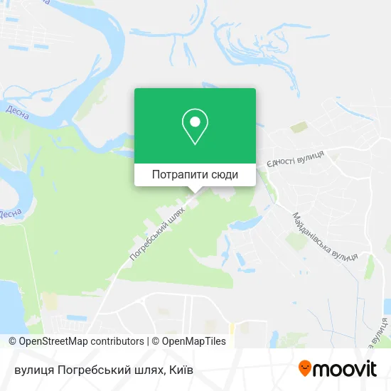 Карта вулиця Погребський шлях