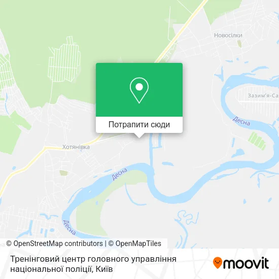 Карта Тренінговий центр головного управління національної поліції