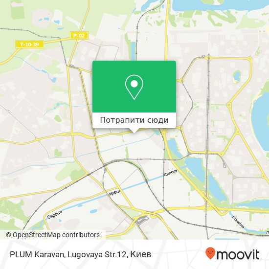 Карта PLUM Karavan, Lugovaya Str.12