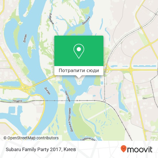 Карта Subaru Family Party 2017