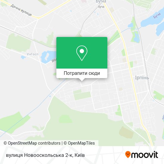 Карта вулиця Новооскольська 2-к