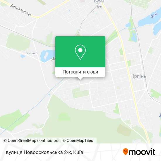 Карта вулиця Новооскольська 2-к