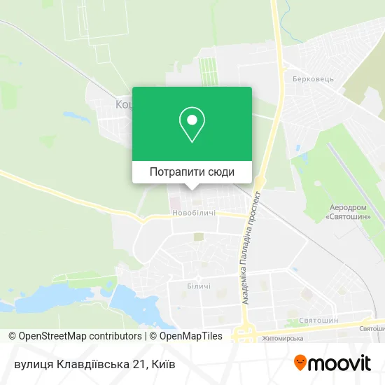 Карта вулиця Клавдіївська 21