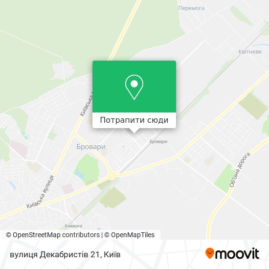 Карта вулиця Декабристів 21
