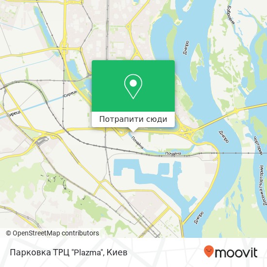 Карта Парковка ТРЦ "Plazma"