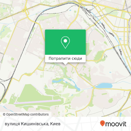 Карта вулиця Кишинівська