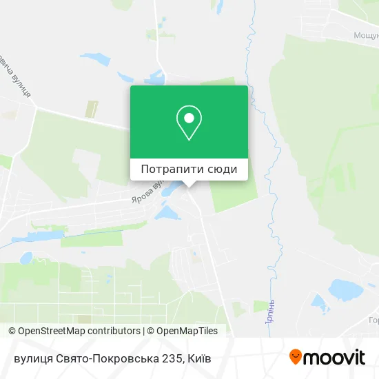 Карта вулиця Свято-Покровська 235