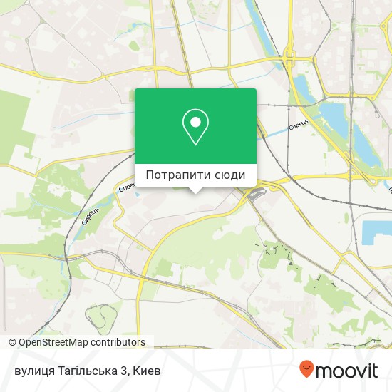 Карта вулиця Тагільська 3