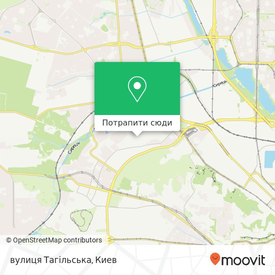 Карта вулиця Тагільська