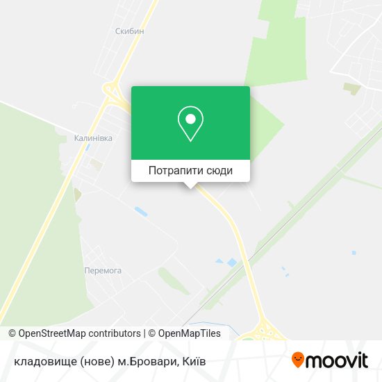 Карта кладовище (нове) м.Бровари