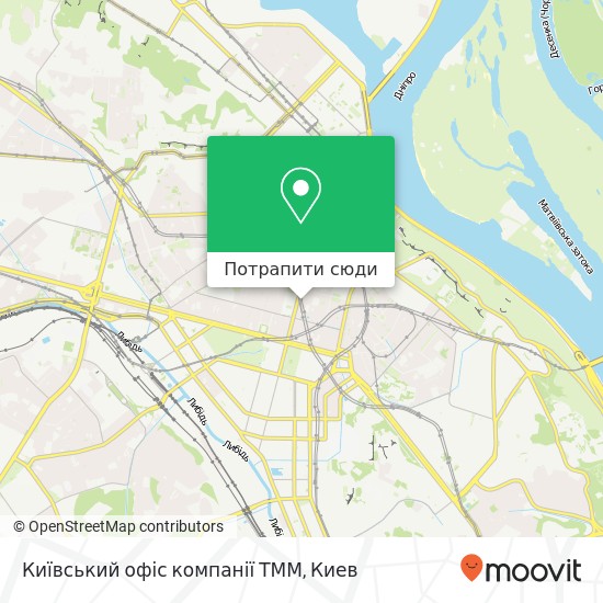 Карта Київський офіс компанії ТММ