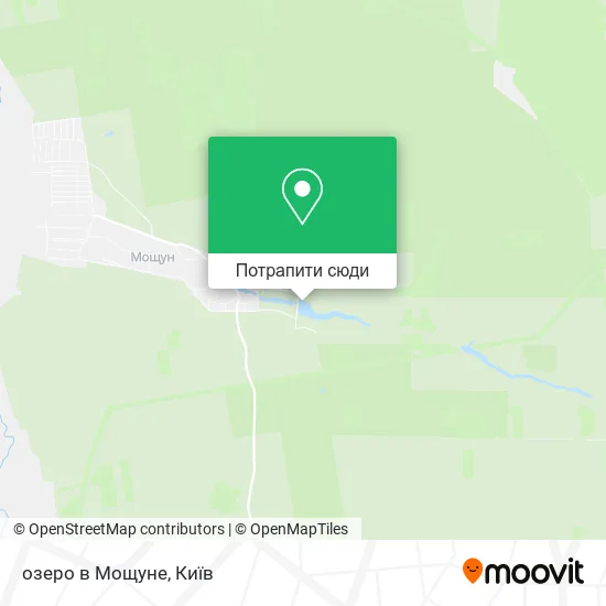 Карта озеро в Мощуне