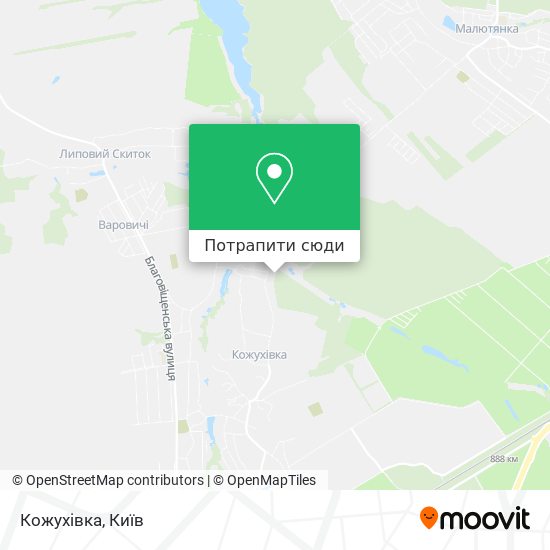 Карта Кожухівка