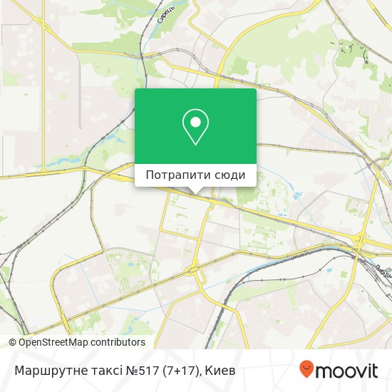 Карта Маршрутне таксі №517 (7+17)