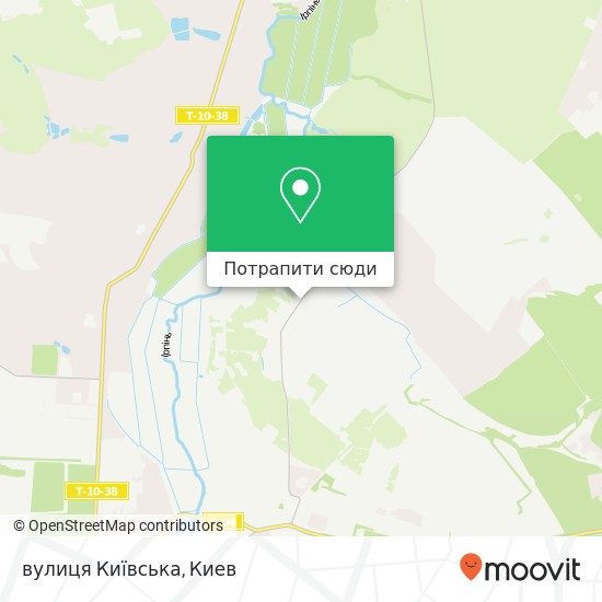 Карта вулиця Київська
