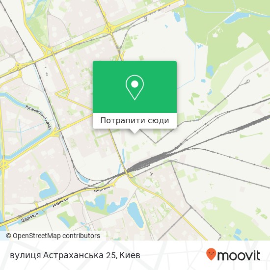 Карта вулиця Астраханська 25