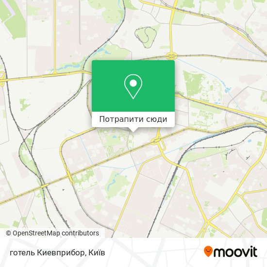 Карта готель Киевприбор