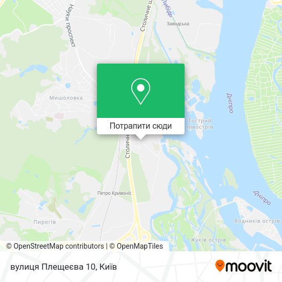 Карта вулиця Плещеєва 10
