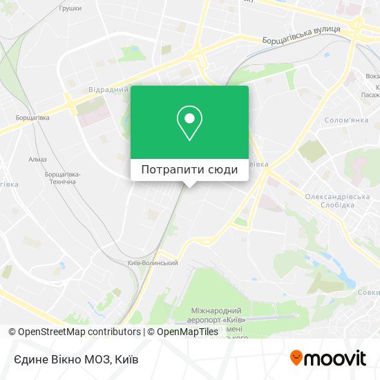 Карта Єдине Вікно МОЗ